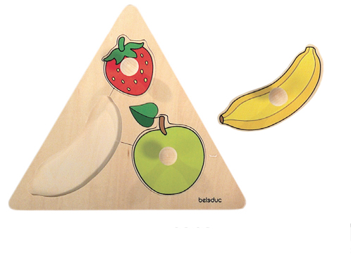三角形拼图-水果
