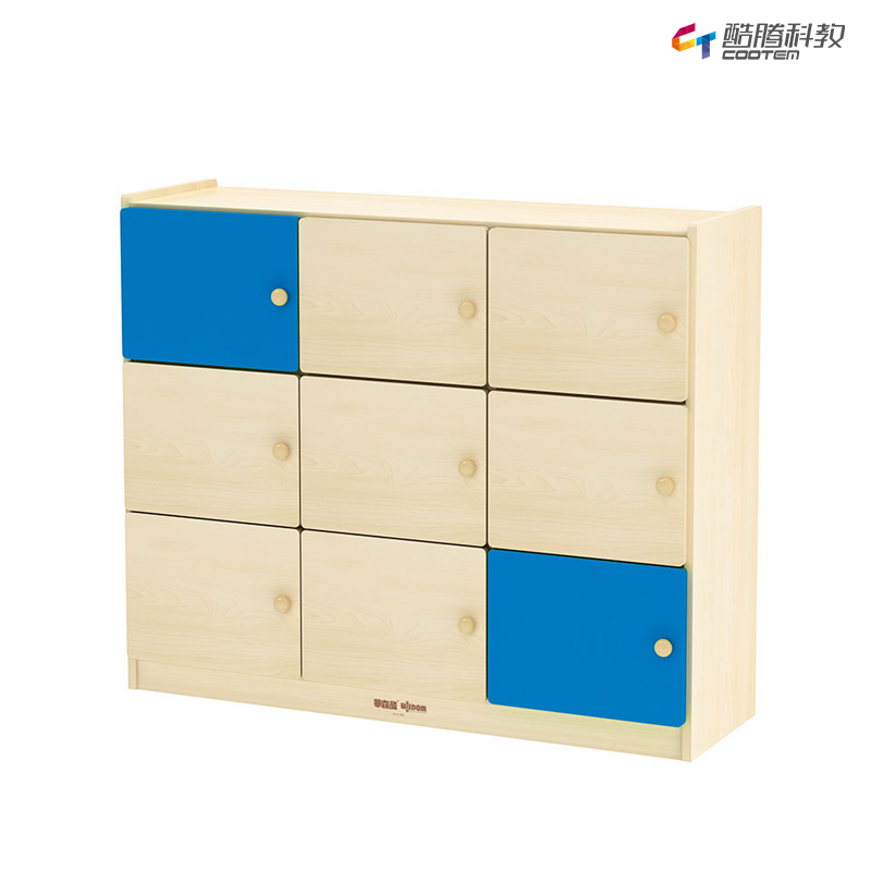 通用9格工作柜-海蓝