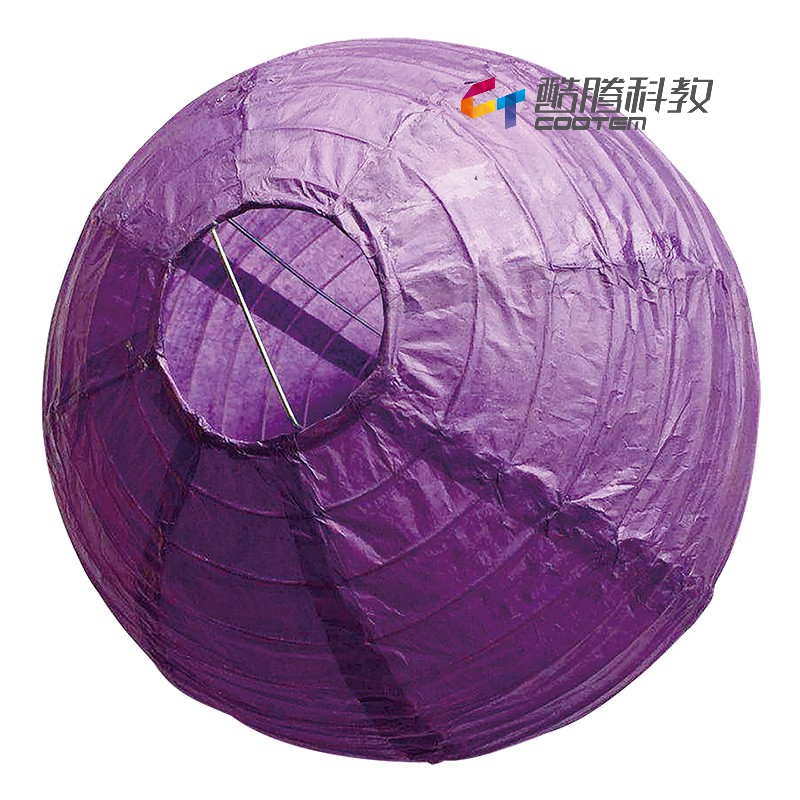 彩色纸灯笼-紫色