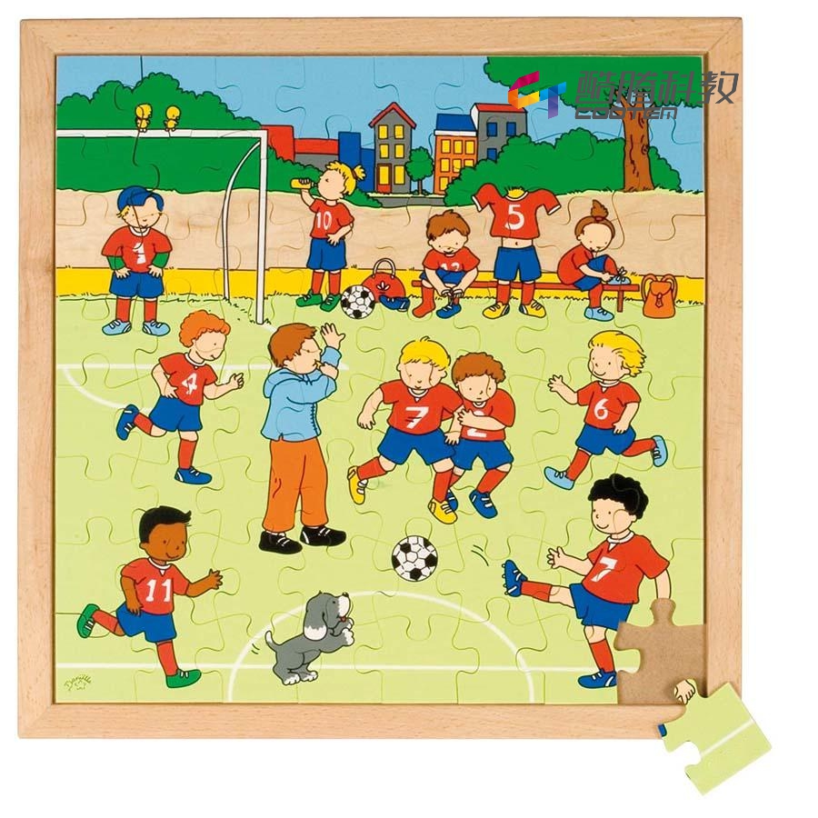 校园活动系列 - 踢足球（64块）